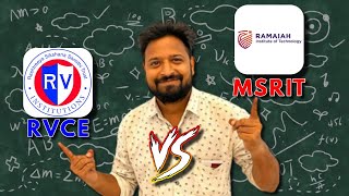 RVCE vs MSRIT Bangalore topmost Colleges🔥 COMEDK 2023Detailed Comparison rvce collegereview [upl. by Wertheimer933]