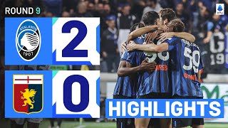 ATALANTAGENOA 20  HIGHLIGHTS  Lookman strikes to sink the Grifone  Serie A 202324 [upl. by Neils]