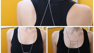 DIY Cómo hacer una body chain cadena corporal collar como lo llaméis [upl. by Jacquenetta]