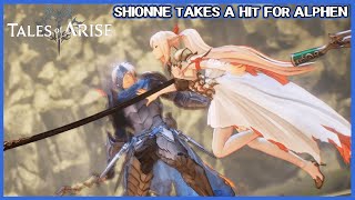 Shionne takes a hit for Alphen  Tales of Arise [upl. by Lunt619]