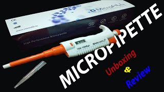 MICROPIPETTE 100μL  1000 μL  Unboxing amp Review [upl. by Bouldon]