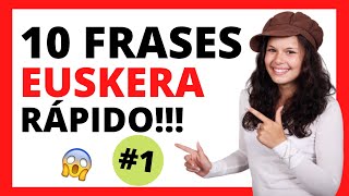 Cómo APRENDER 10 FRASES BÁSICAS en EUSKERA 1 🚀 FUNCIONA [upl. by Harmonie]