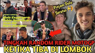 Tingkah Random Rider MotoGP Di Lombok Fabio Quartararo Langsung Diserbu Fans Saat Tiba di Bandara [upl. by Anitnemelc]