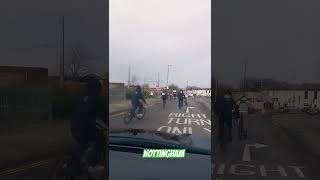 Teenage cycling gang in Lenton Nottingham ukteenage cycling gang lenton nottingham uk [upl. by Eidda]