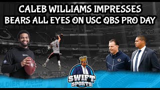 Caleb Williams Pro Day Breakdown  Chicago Bears Future QB [upl. by Anerys]