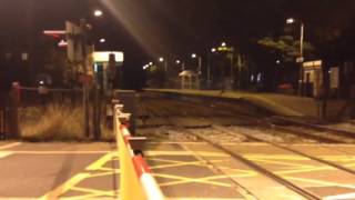 Elmswell level crossing night closure [upl. by Etna]