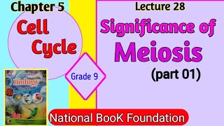 Significance of Meiosis Class 9 part 01  Chapter 5 Cell Cycle [upl. by Macmillan]