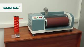 Rubber abrasion resistance test for plastering machine stators SOLTEC KTR PFT KALETA [upl. by Aititil]