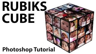 Photoshop  Create a Rubiks Cube Photo Frame [upl. by Kassie]