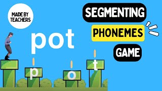 Segmenting Phonemes  Phonemic Awareness Game [upl. by Ilarin]