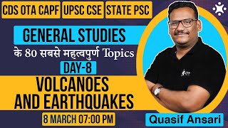 General Studies Questions  Volcanoes and Earthquakes  CDS CAPF  UPSC CSE  PSC [upl. by Manuela]