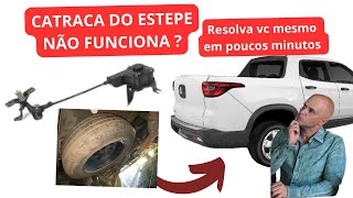 Catraca do estepe da Fiat toro não funciona [upl. by Avirt]