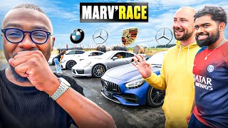 MARVRACE  PORSCHE 911 TURBO S vs BMW M3 COMPETITION vs MERCEDES AMG GTC [upl. by Oppen672]