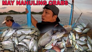 Paglalambat ng isda sa dagat may nahuling crabs at ibat ibang uri ng isda [upl. by Oza54]