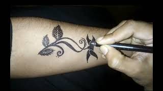 Tattoo Making Ideas  DIY tattoo at home  Temporary Tattoo Ideas 🌿🌼tattooart [upl. by Yrac]