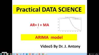 ARIMA MODEL  Practical Data Science on Time Series till PID [upl. by Nnayelsel]