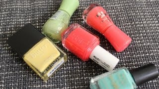 TOP 5 Nagellacke für FrühjahrSommer 2013 [upl. by Yemane]