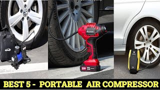 TOP 5 Best Portable Air Compressor 2023 [upl. by Zigrang]