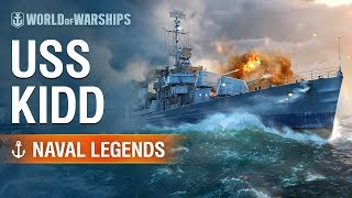 World of Warships Naval Legends USS Kidd [upl. by Karlen]