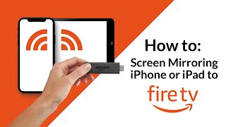 Screen Mirroring iPhone or iPad to Fire TV [upl. by Marv665]