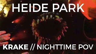 Heide Park  Krake  Night Time Onride POV Front Row [upl. by Leibarg]