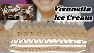 ASMR 咀嚼音 Viennetta Ice Cream Double Chocolate ビエネッタ 千層冰淇淋蛋糕 비엔네타 아이스크림 먹방 EATING SOUND [upl. by Madlin]