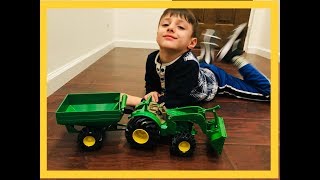 سيارات اطفال كرتون عربي  العاب سيارات تراكتور Unboxing kids toys Tractor toy review [upl. by Peggir]