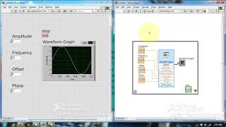 How to generate signals such as Sine Square Sawtooth Traingular dc using LabVIEW [upl. by Dianuj]