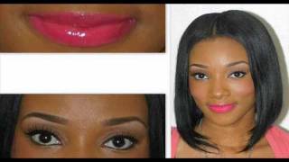 Natural Eyes and Pink Lips Makeup tutorial [upl. by Ivetts551]