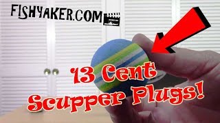 CHEAP 13 eBay Kayak Fishing Scupper Plugs  Foam Golf Balls Episode 510 [upl. by Euqinom734]