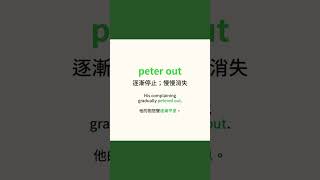 10秒學英文｜peter out｜HOPE English希平方x五次間隔學習法 [upl. by Nary798]