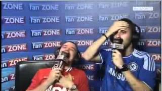 Fanzone reaction to Fernando Torres miss vs Manchester United [upl. by Hayifas]