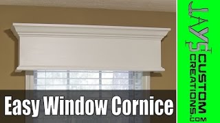 Easy DIY Window Cornice  177 [upl. by Hoashis]