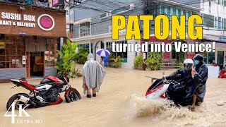 【4K】PHUKET PATONG BEACH Flooded after HEAVY RAIN [upl. by Colby851]