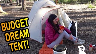 BUDGET BIKEPACKING DREAM TENT  Naturehike CloudUp Review [upl. by Fiann596]