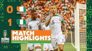 HIGHLIGHTS  Côte dIvoire 🆚 Nigeria TotalEnergiesAFCON2023  MD2 Group A [upl. by Prouty]