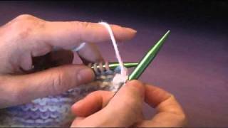 Continental Knitting Purl Stitch [upl. by Wendall]