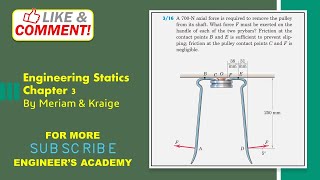 Engineering Statics  P316  Equilibrium in 2D  Chapter 3  6th Edition  Engineers Academy [upl. by Aridatha98]