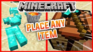 Placeable Items Mod MCPE  Addons For Minecraft Pe [upl. by Casey]