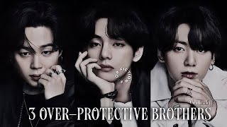 3 OVERPROTECTIVE BROTHERS  VMINKOOKFF  BTSFF [upl. by Richardo]