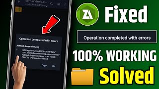 how to fix zarchiver operation completed with errors  zarchiver operation completed with errors fix [upl. by Greyso]