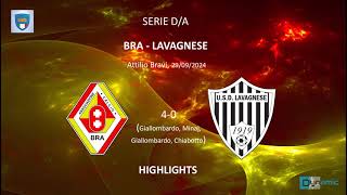 Serie D highlights giallorossi BraLavagnese 40 5 giornata [upl. by Nevur]