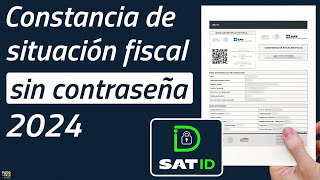 Constancia de situación fiscal SIN CONTRASEÑA descárgala así [upl. by Wehttan]