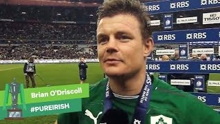 Brian ODriscoll on his last appearance for Ireland  Six Nations Rugby [upl. by Ahcmis]