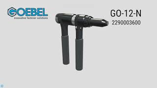 GOEBEL GO12R ZweihandBlindniet Ratsche  Ratchet Tool for Blind Rivets [upl. by Yntirb148]