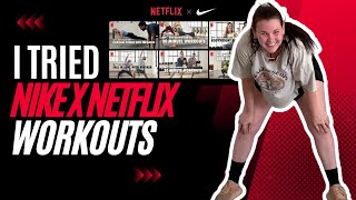 I tried Netflix x Nike workouts so you dont have to  Weight loss  Fitness challenge [upl. by Sessler]