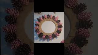 Pink pinecone wreath 🩷 [upl. by Raddie736]