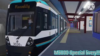 Roblox Manchester Retolink  M5000 series Bury → Piccadilly [upl. by Earej651]