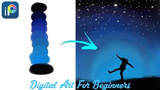 Digital art for beginners  Digital art tutorial in Mobile Phone  Ibispaintx Tutorial [upl. by Odidnac]