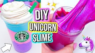 3 DIY UNICORN SLIMES How To Make THE BEST Magical Unicorn Slime [upl. by Attem]